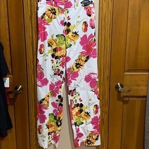NY&Co Floral Tropical wide leg pants